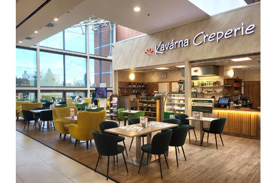 Kavárna Creperie - kavárna s křesli Viena