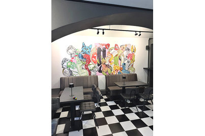 Gin Twist Bar - židle Maurice a stoly Prato 16