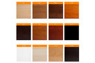 dřevěné křesílko Isabela 780 - vzorník standardních barev dřeva