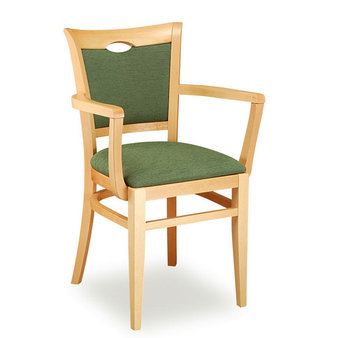 Židle - dřevěná židle Sara 812 s područkami