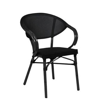 Zahradní židle - křeslo Marino Black / Black - ilustrační obrázek
