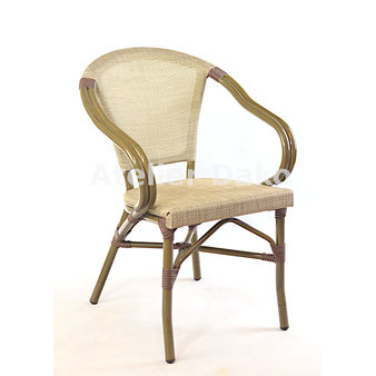 Zahradní židle - křeslo Montmartre Textylene Havana / Bamboo look