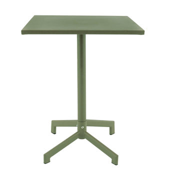 Zahradní stoly - sklopný stůl Pigalle 60x60cm v olivové barvě