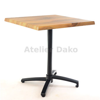 Zahradní stoly - sklopný stůl Verona black QSM 70x70cm