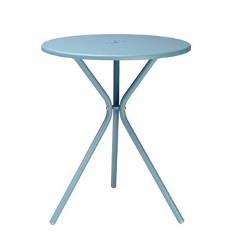 Kavárenské stoly - stůl LEO světle modrý