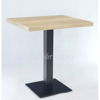 Kavárenské stoly - stůl PRATO 16 QLTD s deskou 70x60cm Dub Halifax přírodní 