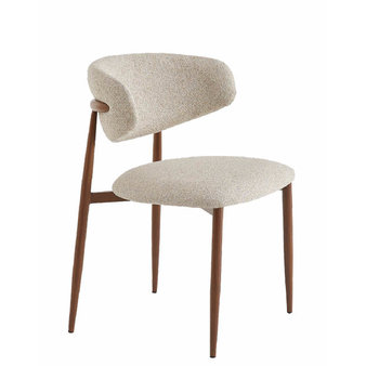 Kovové židle - židle Bonnie v látce Greige 08