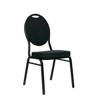 Kovové židle - židle Selectstack deluxe round Black