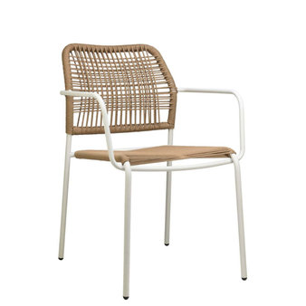 Zahradní židle - židle Twist White/Natural