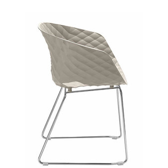 Kovové židle - židle Uni-Ka 595 chrom / Turtle dove