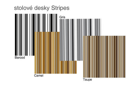 Stolové desky stripes