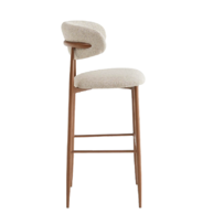 barová židle CLYDE v látce Greige 08