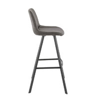 barové židle KYLE v šedé barvě