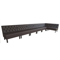 čalouněná restaurační lavice Karin - výška 90cm s prošívaným opěradlem - Chesterfield (za příplatek)