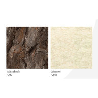 Dekory stolových desek CAFÉ s mosaznou obručí