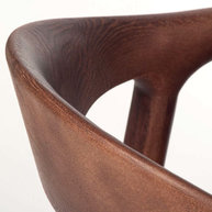 jasanová židle KOBE v hnědé barvě