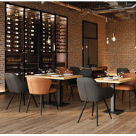 křesla OLAF a stoly  PRATO 30 a PRATO 16