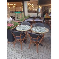 kulaté stolové desky Bistro průměr 70cm - provedení Molded brass tl. 29,5mm