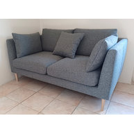 lavice LOUIS 2 šířky 160cm v látce Gava 90 Grey
