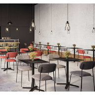 podnože GALLIA 4 se židlemi Manu