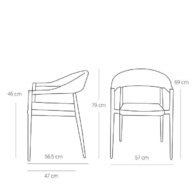 rozměry křesla Jonah