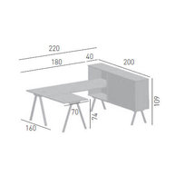 rozměry sestavy Workstation 2027 L