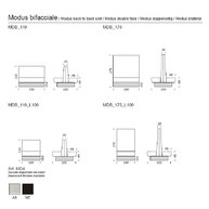 rozměry spojených dílů lavic Modus