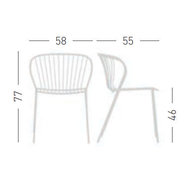 rozměry židle AMITHA
