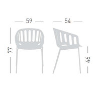 rozměry židle Basket NA