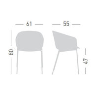 rozměry židle BASKET NA