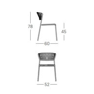 rozměry židle LISA Club