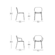 rozměry židle Si-Si 2503-2502
