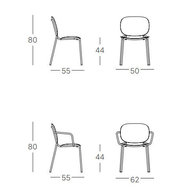 rozměry židle Si-Si 2503-2502