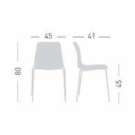 rozměry židle UNIK NA