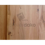 rustikální provedení desky se suky a prasklinami