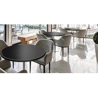 stolové desky Werzalit pr.80cm Kromy Noir v interiéru