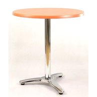 stůl Roma 3RT s deskou Ø70cm UNI Orange 0402 (dekor za příplatek)