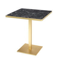 stůl s podnoží Tiffany OS zlatá a laminátovou deskou se zlatou hranou