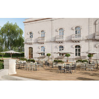 terasa s židlemi SYRACUSE a stoly MODENA