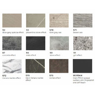 vzorník dekorů stolových desek za příplatek