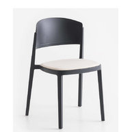 židle Abuela 21 Grey s čalouněným sedákem