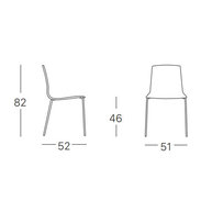 židle ALICE rozměry