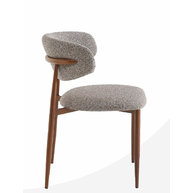 židle BONNIE v látce Grey/Brown 90