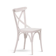 židle Croce v bílé anilinové barvě