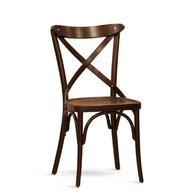 židle Croce v tmavě hnědé barvě