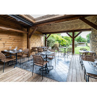 židle JAVEA Straw a sklopné stoly Modena