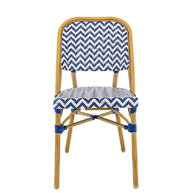 židle LOUVRE White/Ocean Blue