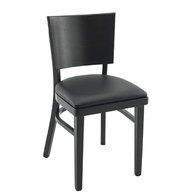 židle Manhattan UP wengé/černá koženka Black 05