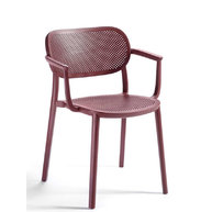židle NUTA B s područkami v barvě 22 Bordeaux