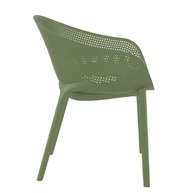židle SKY STACK v olivově zelené barvě